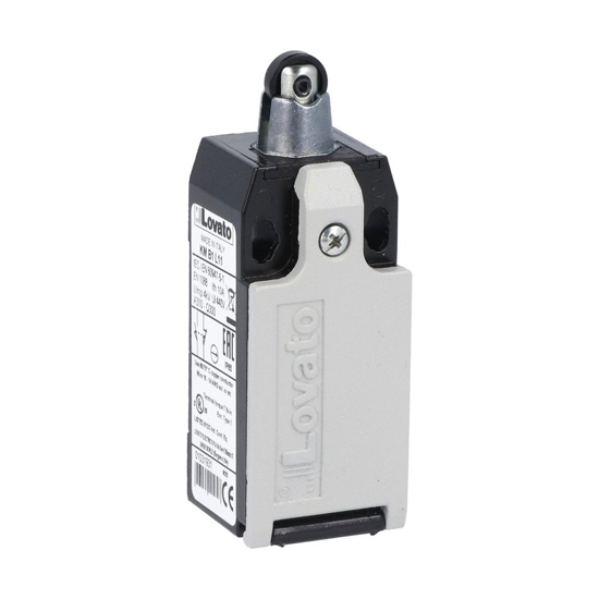 Picture of Fim-de-curso metálico+rodízio plástico ação lenta 1NA+2NF