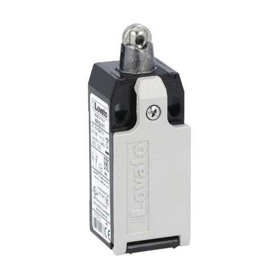 Picture of Fim-de-curso metálico+rodízio metálico ação lenta 1NA+2NF