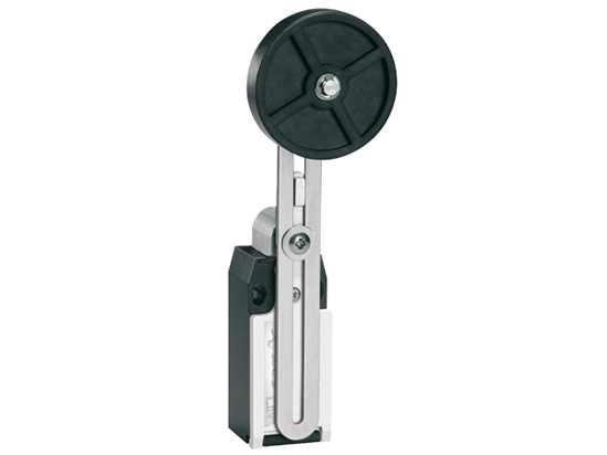 Picture of Fim-de-curso metálico+haste ajustável+rodízio borracha ação lenta 1NA+2NF