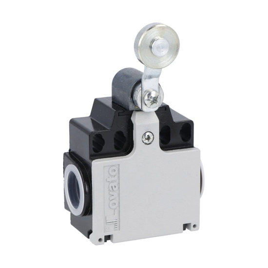 Picture of Fim-de-curso dupla entrada metálico+haste+rodízio metálico ação brusca 1NA+1NF