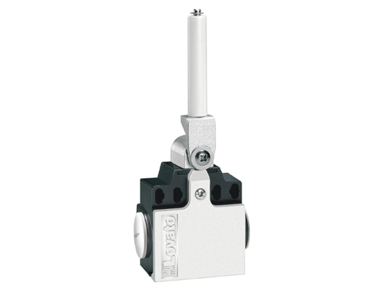 Picture of Fim-de-curso dupla entrada metálico+haste+rolo cerâmico ação lenta 2NF