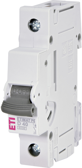 Picture of Disjuntor modular 6kA curva D 1P 40A 