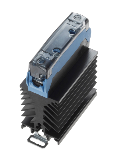 Picture of Relé estático monofásico em dissipador 50/45A 24-600Vac (6-32Vcc)  