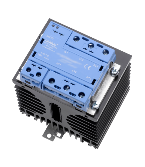 Picture of Relé estático trifásico 3x24A 24-520Vac 