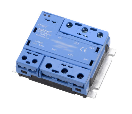 Picture of Relé estático trifásico 3x54A 24-520Vac 